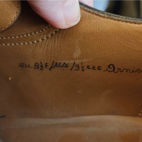 Men's Classic Burgundy Leather Oxfords - Picture 8 of 11